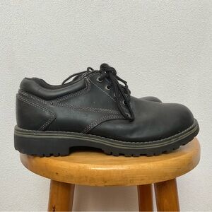 State Street Black Stitched Round Toe Laced Shoes Size 9 Men's Work Career